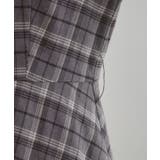 【大人可愛い・微起毛】先染めチェック柄フィット＆フレアワンピース | Couture brooch | 詳細画像36 