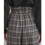 【大人可愛い】起毛先染めチェック柄 スカラウエスト ワイドパンツ | Couture brooch | 詳細画像34 