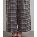 【大人可愛い】起毛先染めチェック柄 スカラウエスト ワイドパンツ | Couture brooch | 詳細画像36 
