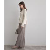 【袖口レース・着映え】短毛モールペプラム カーデ | Couture brooch | 詳細画像3