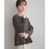 【袖口レース・着映え】短毛モールペプラム カーデ | Couture brooch | 詳細画像21