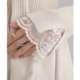 【袖口レース・着映え】短毛モールペプラム カーデ | Couture brooch | 詳細画像58