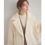 【S-LL/無地・チェック柄】プードルボア ショートコート | Couture brooch | 詳細画像4