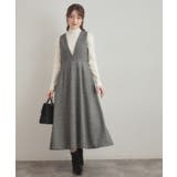 【通勤・大人上品】ラメツイード ジャンパースカート | Couture brooch | 詳細画像3 