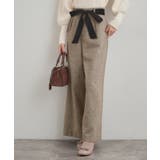 【上品華やか・通勤】ラメツイード ワイドパンツ | Couture brooch | 詳細画像19 