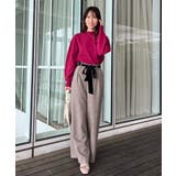 【上品華やか・通勤】ラメツイード ワイドパンツ | Couture brooch | 詳細画像27 