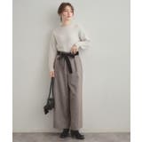 【上品華やか・通勤】ラメツイード ワイドパンツ | Couture brooch | 詳細画像24 