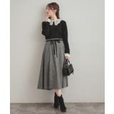 【通勤・大人上品】ラメツイード フレアスカート | Couture brooch | 詳細画像2