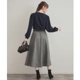 【通勤・大人上品】ラメツイード フレアスカート | Couture brooch | 詳細画像3