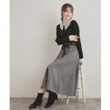 【通勤・大人上品】ラメツイード フレアスカート | Couture brooch | 詳細画像4