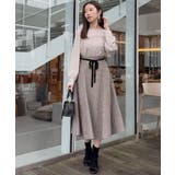 【通勤・大人上品】ラメツイード フレアスカート | Couture brooch | 詳細画像21