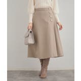 【通勤/金ボタン】フェイクウール ポンチスカート | Couture brooch | 詳細画像17