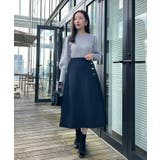 【通勤/金ボタン】フェイクウール ポンチスカート | Couture brooch | 詳細画像30