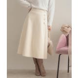 【通勤/金ボタン】フェイクウール ポンチスカート | Couture brooch | 詳細画像9