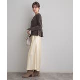 シルキーヘビーサテンスカート | Couture brooch | 詳細画像5