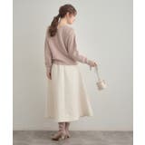 【洗える】リーフジャカード フレアスカート | Couture brooch | 詳細画像3