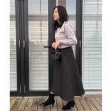 【洗える】リーフジャカード フレアスカート | Couture brooch | 詳細画像18