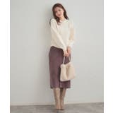 【きれいめ】パール調デザイン アラン柄ニット | Couture brooch | 詳細画像1