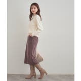 【きれいめ】パール調デザイン アラン柄ニット | Couture brooch | 詳細画像2