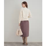 【きれいめ】パール調デザイン アラン柄ニット | Couture brooch | 詳細画像3