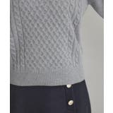 【きれいめ】パール調デザイン アラン柄ニット | Couture brooch | 詳細画像45