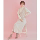 【きれいめ】パール調デザイン アラン柄ニット | Couture brooch | 詳細画像8