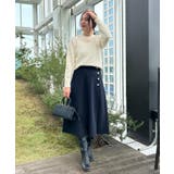 【きれいめ】パール調デザイン アラン柄ニット | Couture brooch | 詳細画像11