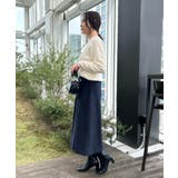 【きれいめ】パール調デザイン アラン柄ニット | Couture brooch | 詳細画像12