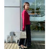 【きれいめ】パール調デザイン アラン柄ニット | Couture brooch | 詳細画像34