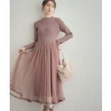 【S-LL/キラキラリブニット】チュールドッキング ワンピース | Couture brooch | 詳細画像33