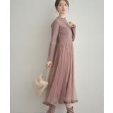 【S-LL/キラキラリブニット】チュールドッキング ワンピース | Couture brooch | 詳細画像34