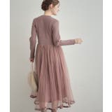 【S-LL/キラキラリブニット】チュールドッキング ワンピース | Couture brooch | 詳細画像35