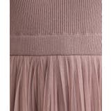 【S-LL/キラキラリブニット】チュールドッキング ワンピース | Couture brooch | 詳細画像45