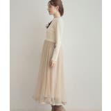 【S-LL/キラキラリブニット】チュールドッキング ワンピース | Couture brooch | 詳細画像47