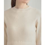 【S-LL/キラキラリブニット】チュールドッキング ワンピース | Couture brooch | 詳細画像49