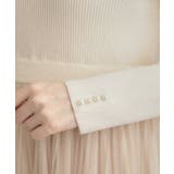 【S-LL/キラキラリブニット】チュールドッキング ワンピース | Couture brooch | 詳細画像51