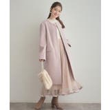 【S-LL/キラキラリブニット】チュールドッキング ワンピース | Couture brooch | 詳細画像5