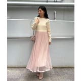 【S-LL/キラキラリブニット】チュールドッキング ワンピース | Couture brooch | 詳細画像14