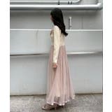 【S-LL/キラキラリブニット】チュールドッキング ワンピース | Couture brooch | 詳細画像15