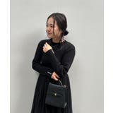 【S-LL/キラキラリブニット】チュールドッキング ワンピース | Couture brooch | 詳細画像28