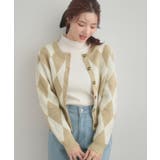 アーガイルニットカーディガン | Couture brooch | 詳細画像8