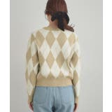 アーガイルニットカーディガン | Couture brooch | 詳細画像17