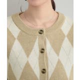 アーガイルニットカーディガン | Couture brooch | 詳細画像18