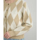 アーガイルニットカーディガン | Couture brooch | 詳細画像19