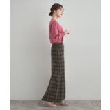 シャギーチェックIラインスカート | Couture brooch | 詳細画像12