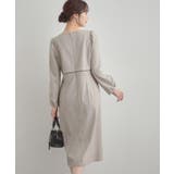 【通勤・起毛ポンチ】配色Aラインワンピース | Couture brooch | 詳細画像6 