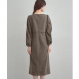 【通勤・起毛ポンチ】配色Aラインワンピース | Couture brooch | 詳細画像34 