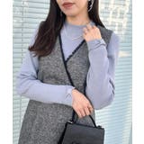 【洗える・着映え】袖リボン リブニット | Couture brooch | 詳細画像29 