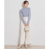 【洗える・着映え】袖リボン リブニット | Couture brooch | 詳細画像23 