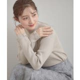 グレージュ(050) | 【洗える・着映え】袖リボン リブニット | Couture brooch